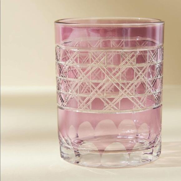 Anthropologie Other - New - Set of 2 Anthropologie Colored Glass Purple Cocktail Glass